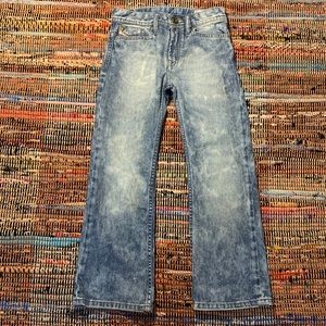 Kids diesel acid washed jeans size 6Y